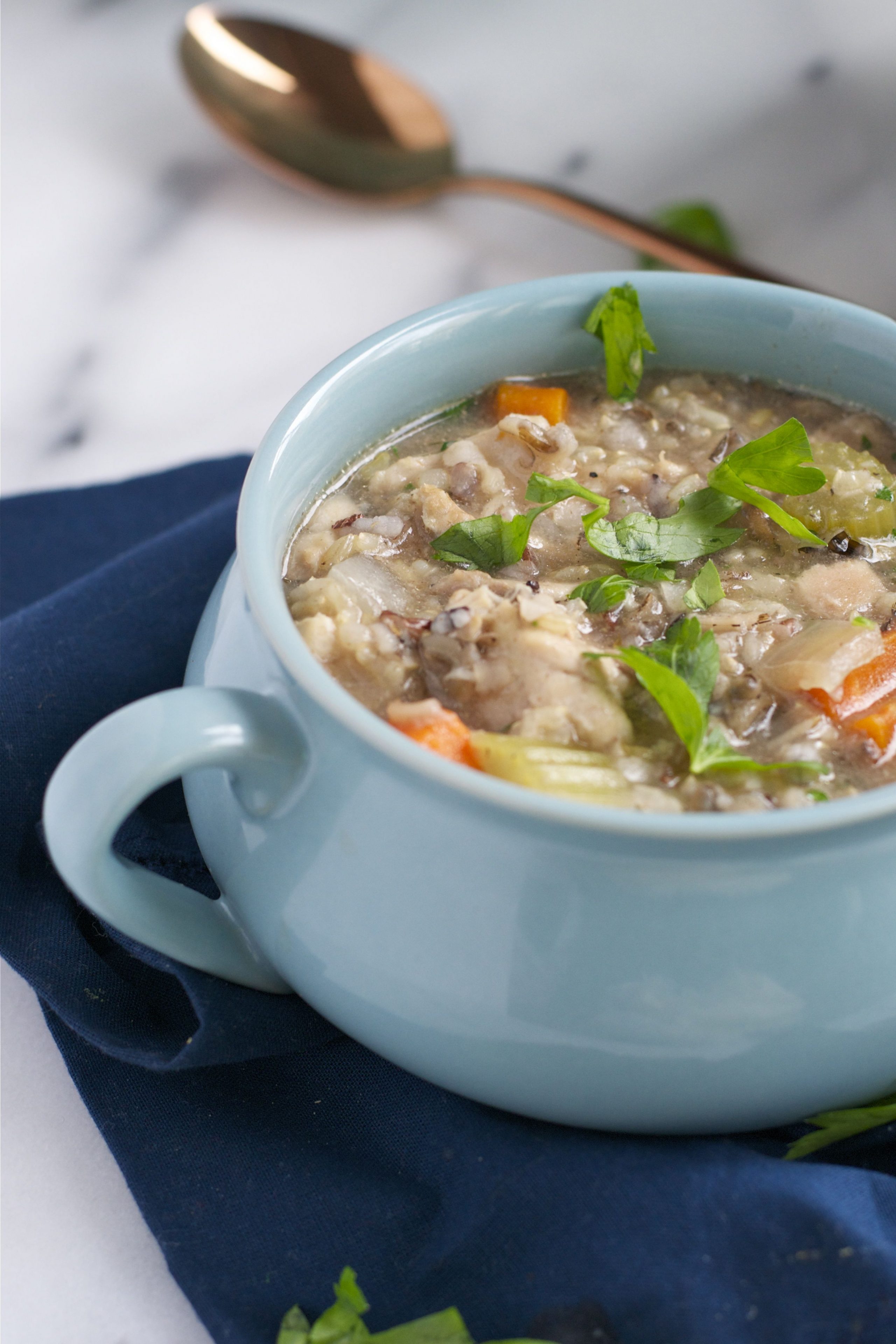 Slow Cooker Chicken and Rice Soup
