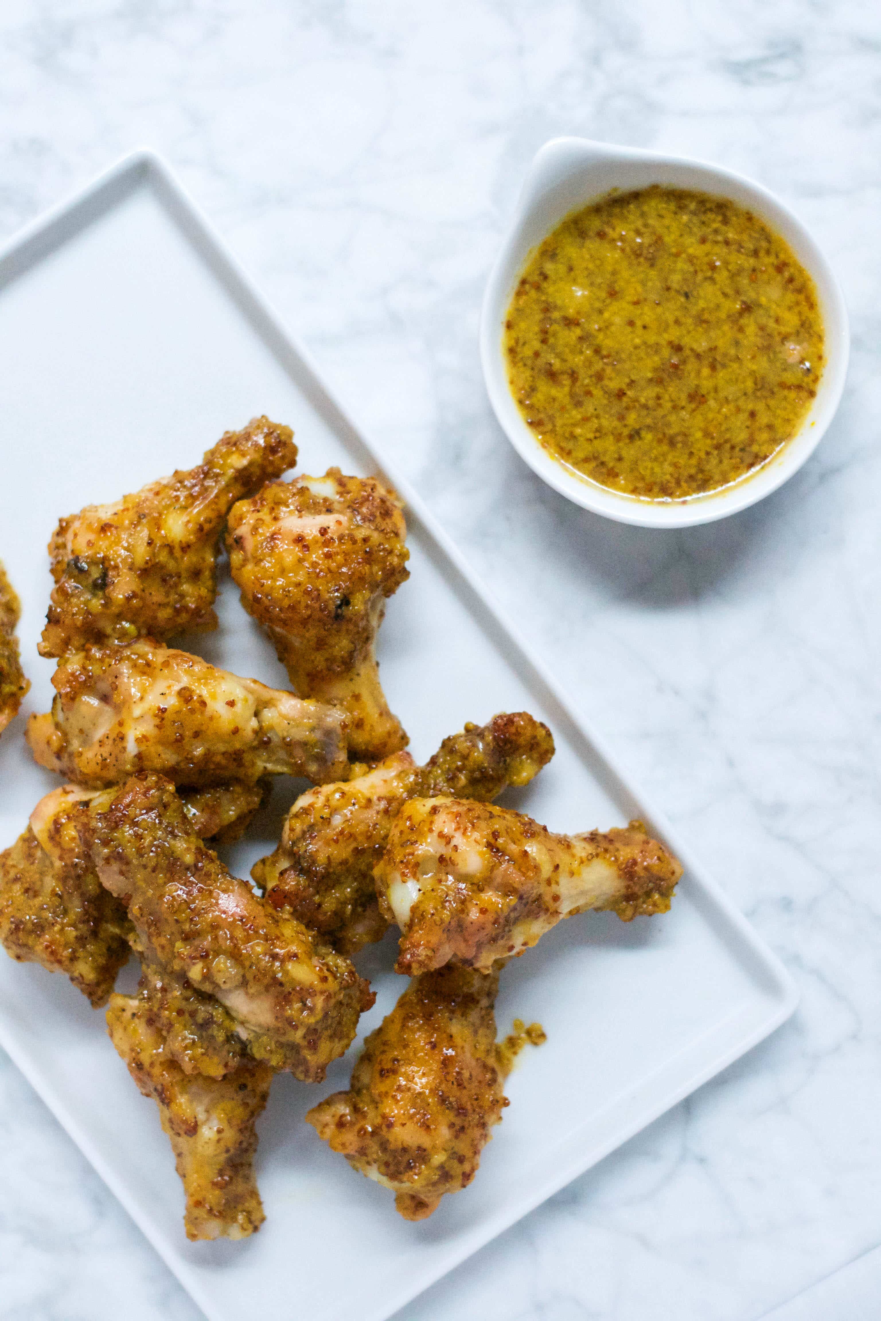 Honey Mustard Baked Chicken Wings