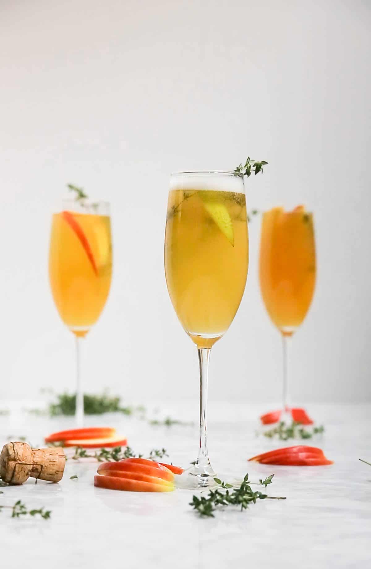 Apple Cider Thyme Mimosa