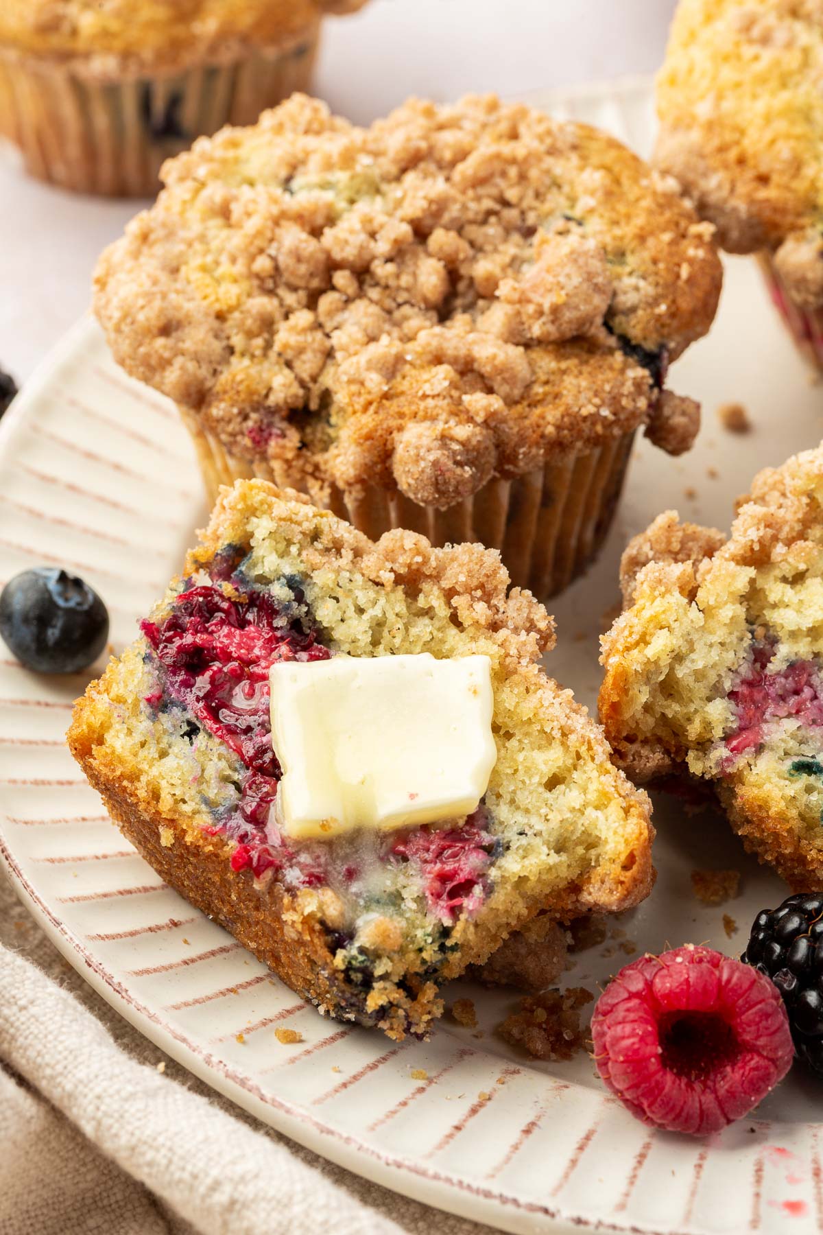 Gluten-Free Mixed Berry Muffins