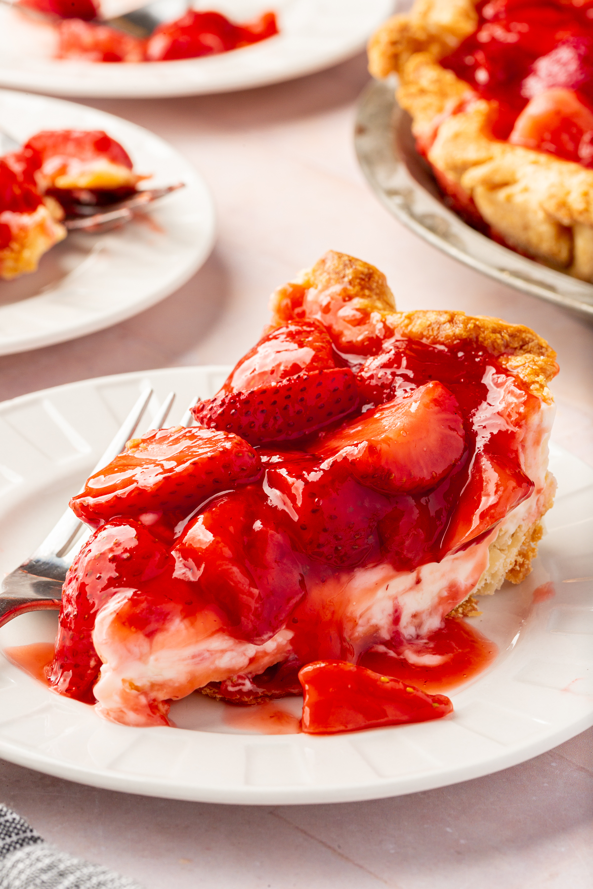 Gluten-Free Strawberry Cream Cheese Pie