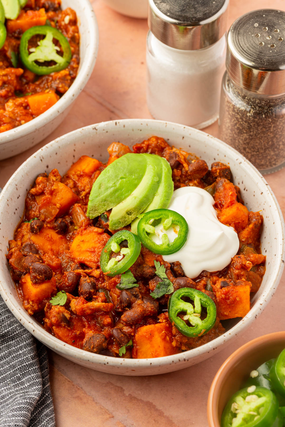 Slow Cooker Sweet Potato Turkey Chili