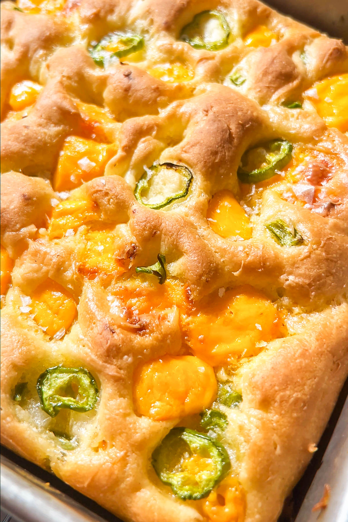 Gluten-Free Cheddar Jalapeño Focaccia