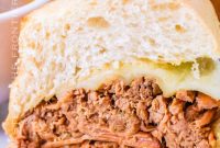 Slow Cooker French Dip Sandwiches