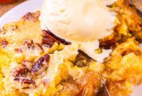 Golden Apple Cobbler Cake