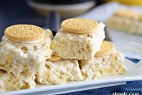 Decadent Golden Cookies and Cream Bar Delights