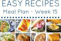 Easy Dinner Meal Plan for Week 15