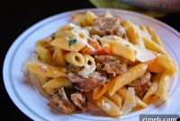 Classic Sausage Penne Alfredo