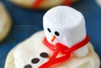 Frosted Snowman Meltdown Cookies