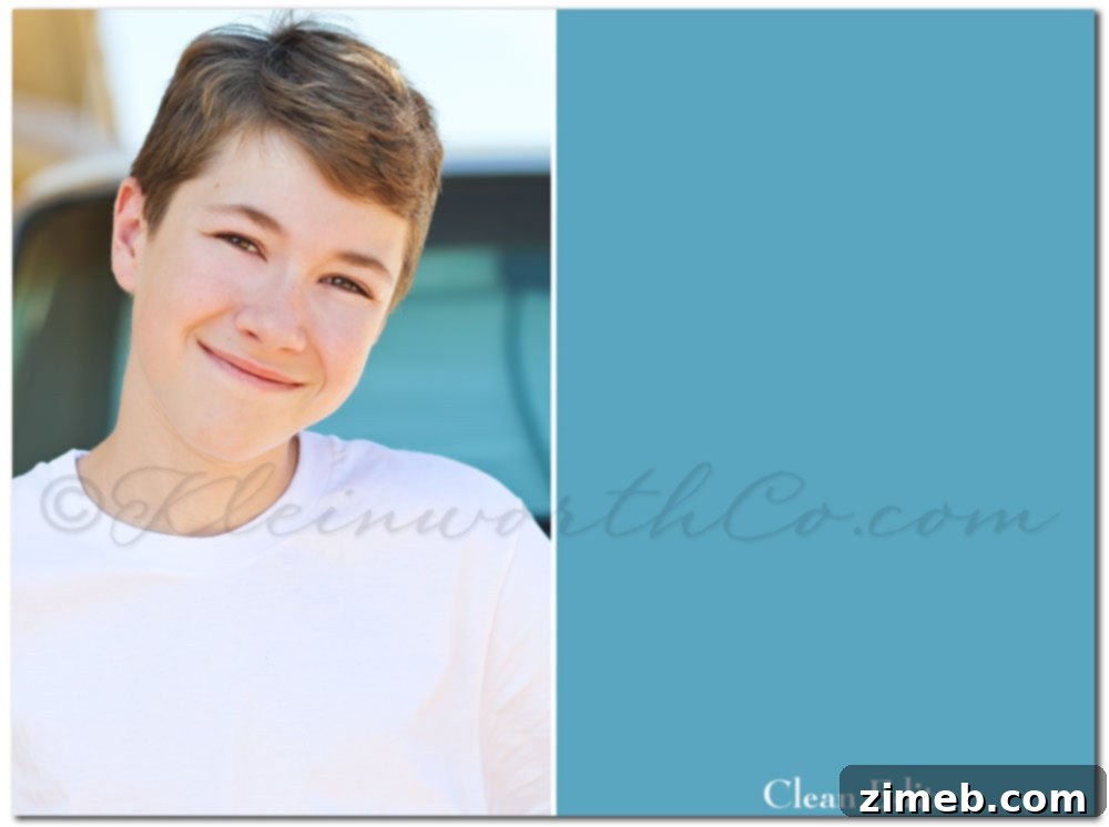 Clean Edit - FloraBella Colorplay set Initial clean edit of a boy's portrait using FloraBella Colorplay set
