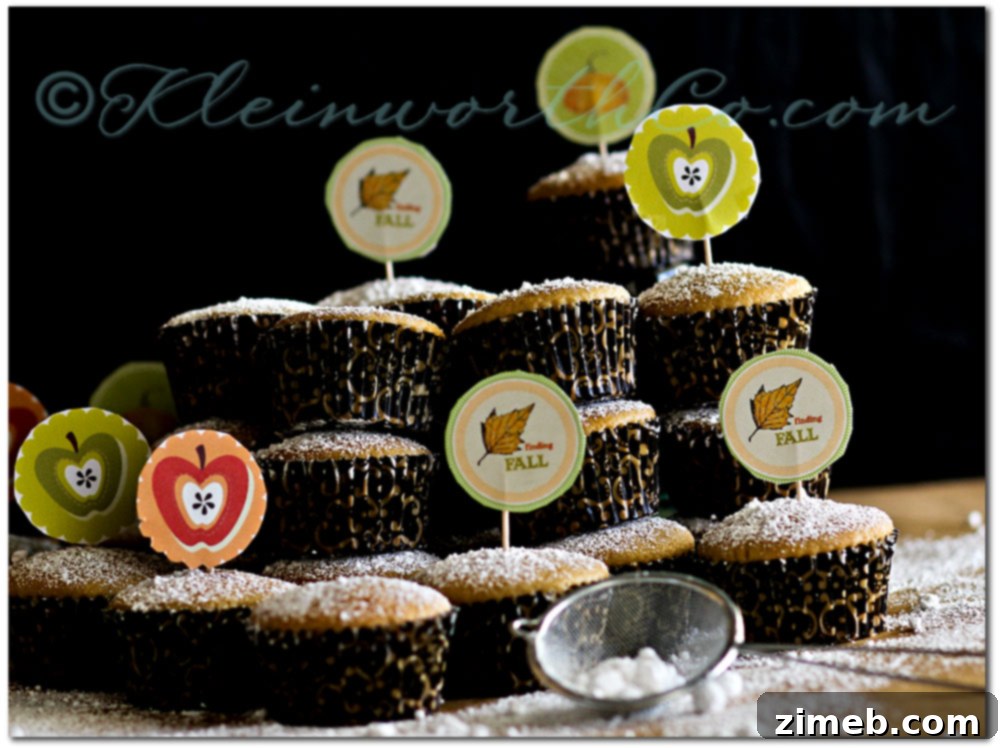 Life n' Reflection Fall Transfers - Adorable Cupcake Decorations