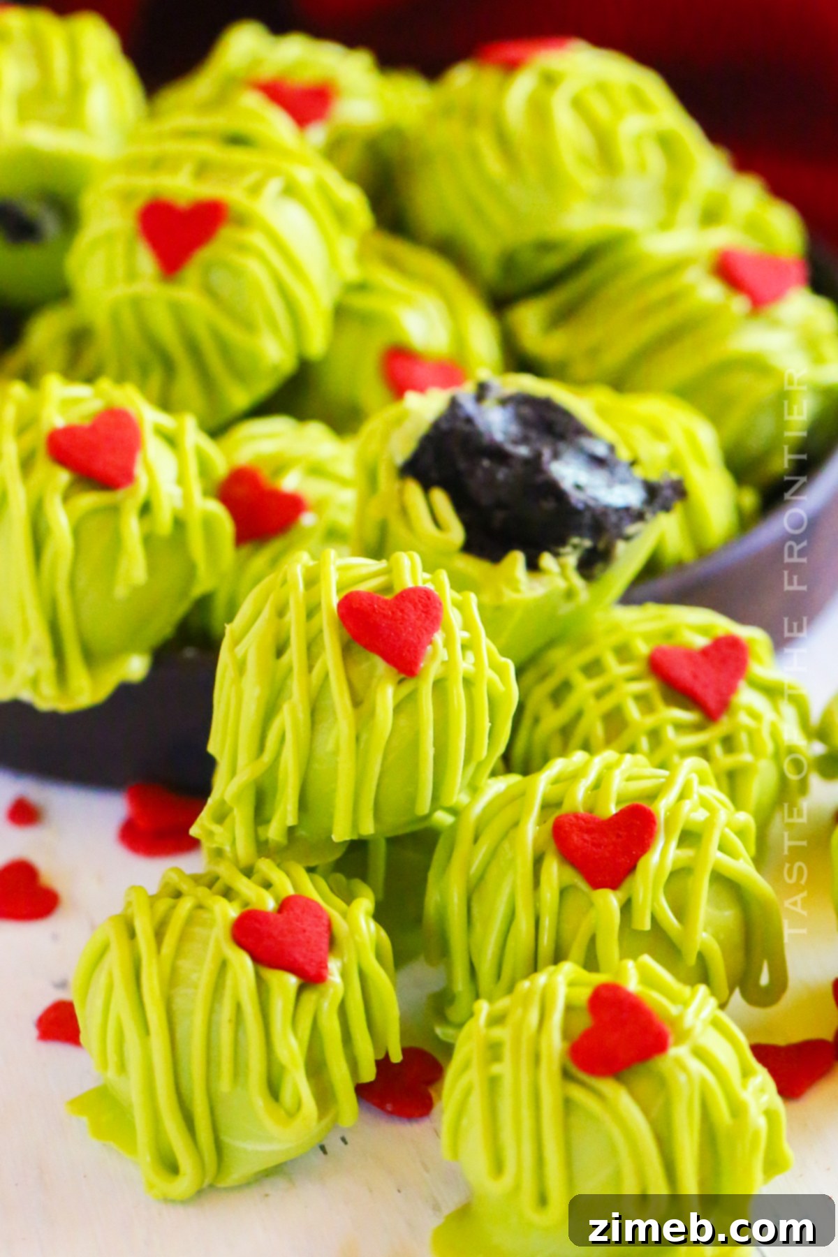 Grinch Truffles Recipe - Holiday Dessert