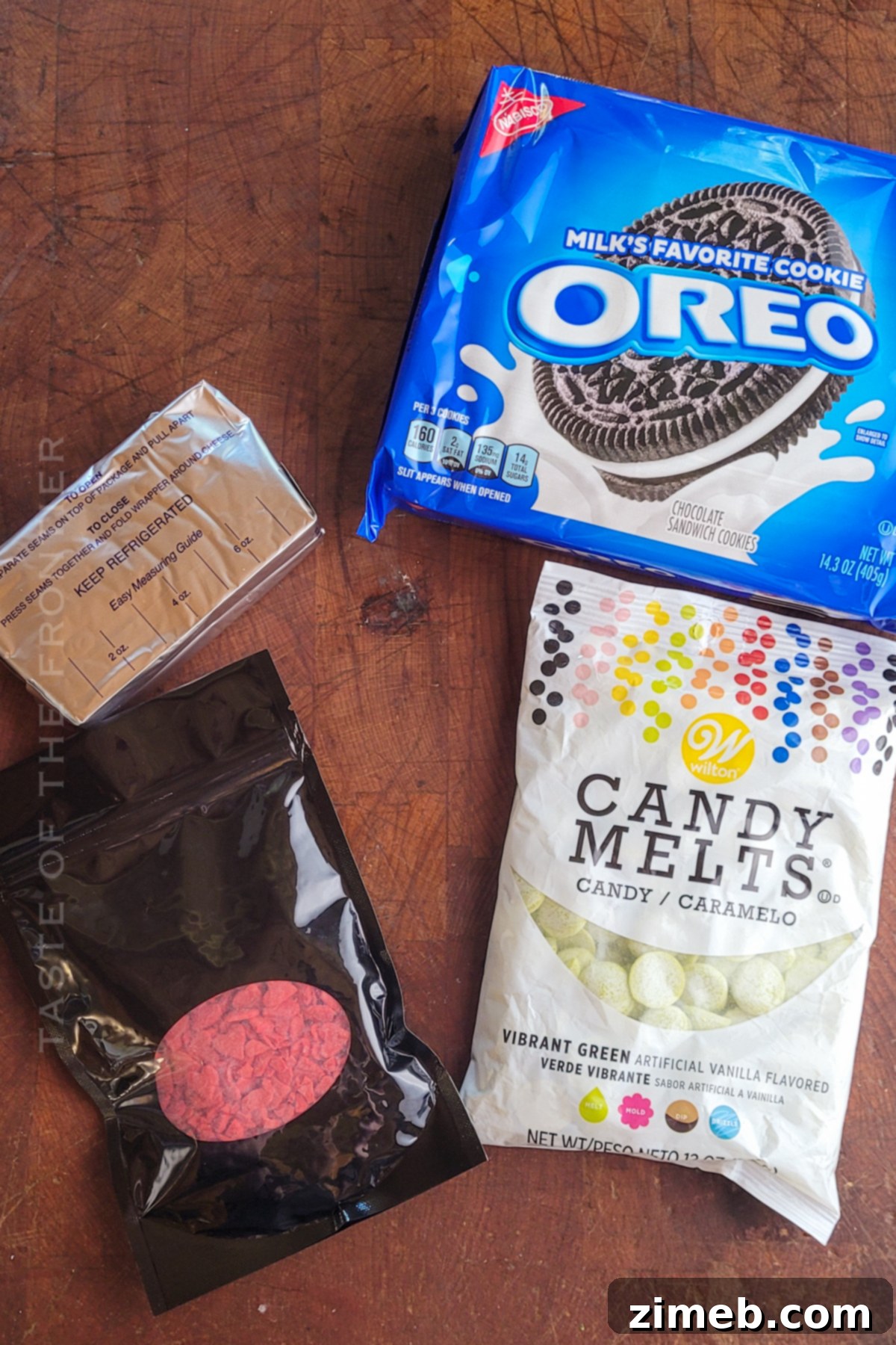 Ingredients for Easy Grinch Truffles Recipe