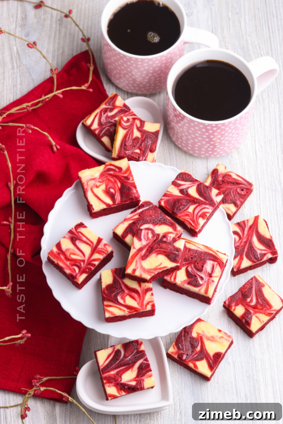 Valentine brownies