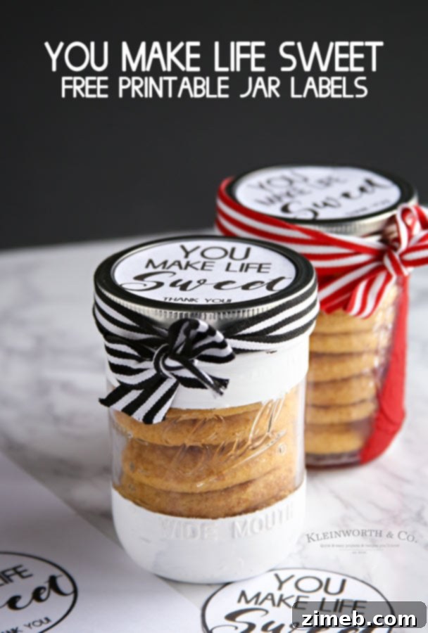 Simmering Scents 12 You Make Life Sweet - Free Printable Jar Label