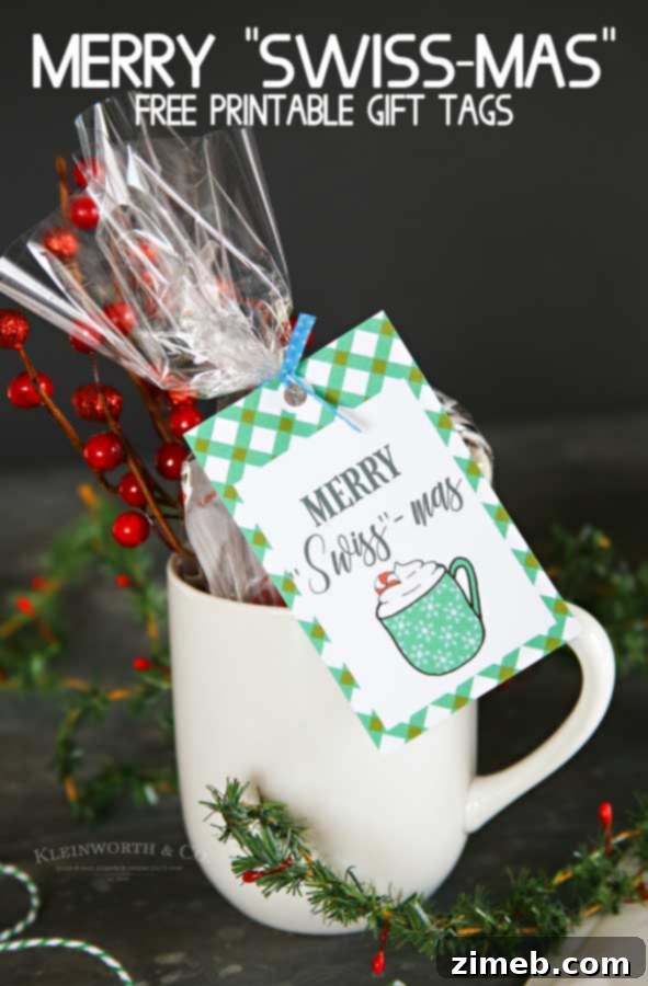Simmering Scents 10 Merry Swiss-Mas Free Printable Gift Tags