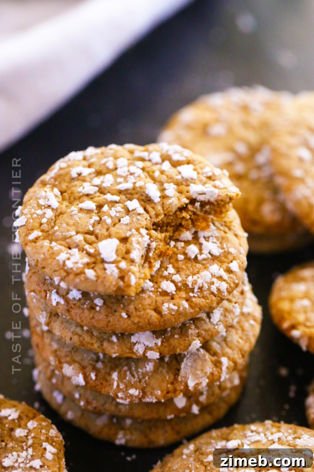 Gingerbread Crinkle Cookies