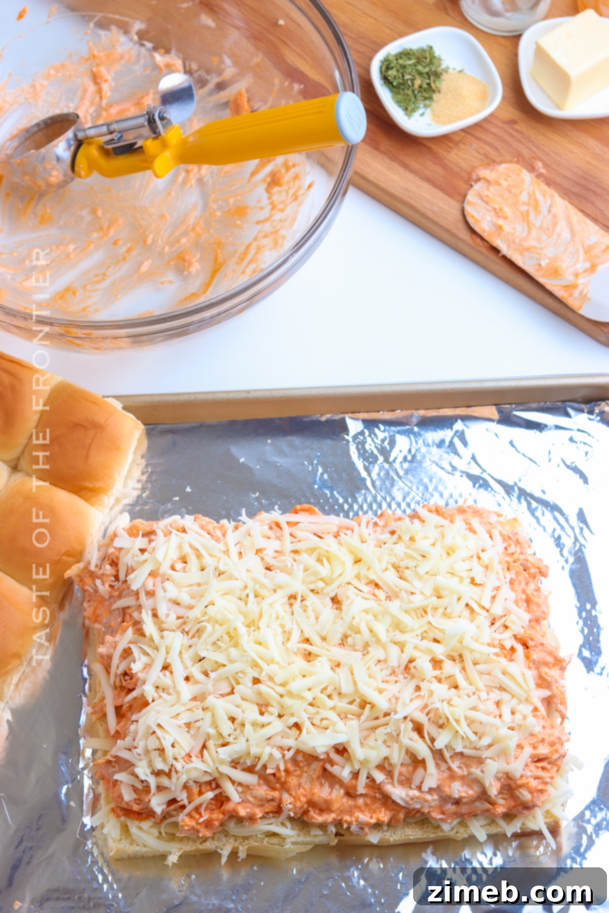 how to make Buffalo Chicken Sliders