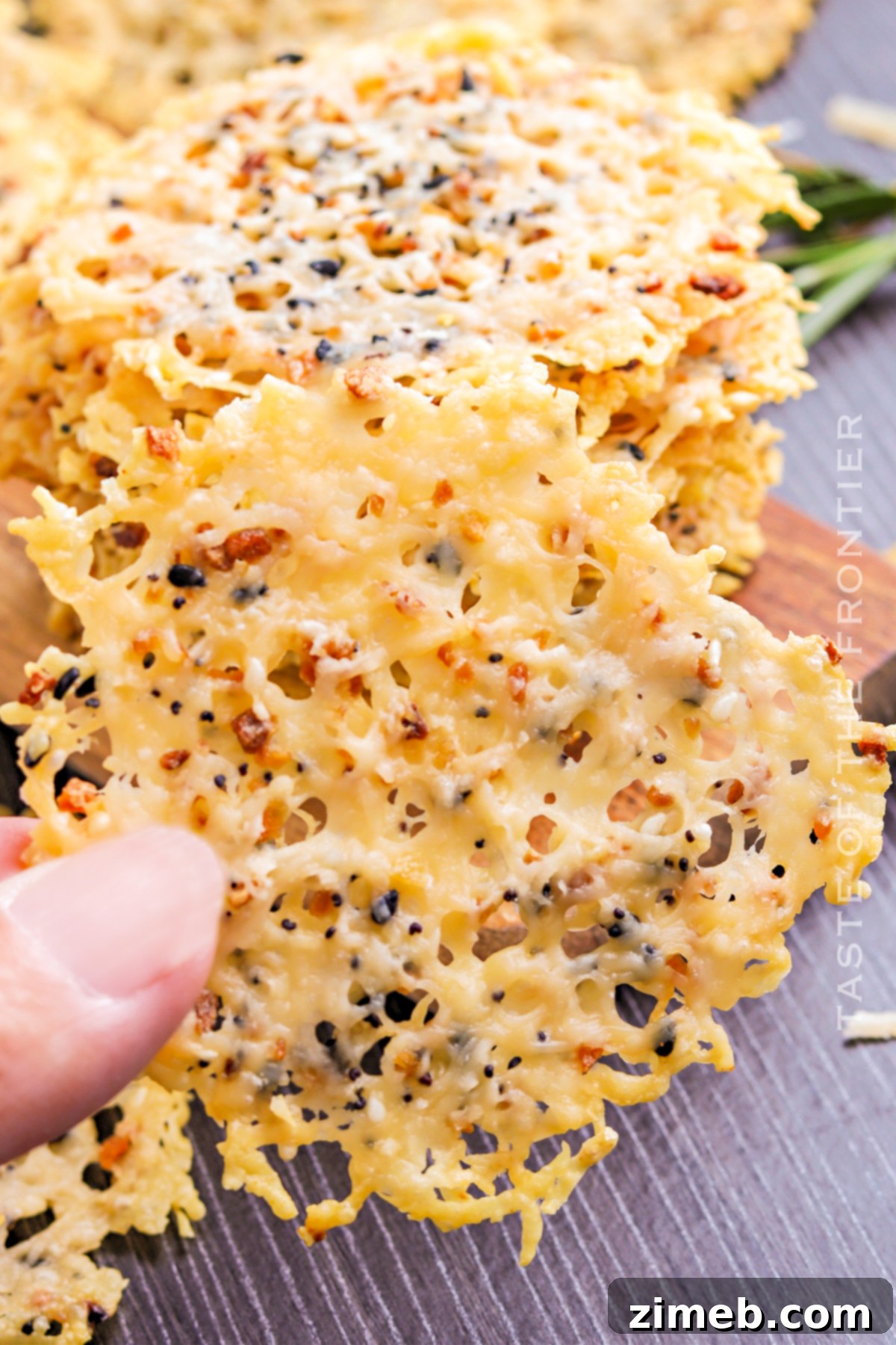 Crispy Parmesan Cheese Snacks