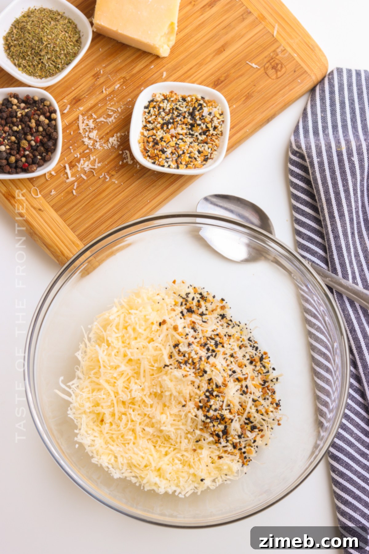 Parmesan Crisps with Everything Bagel Seasoning