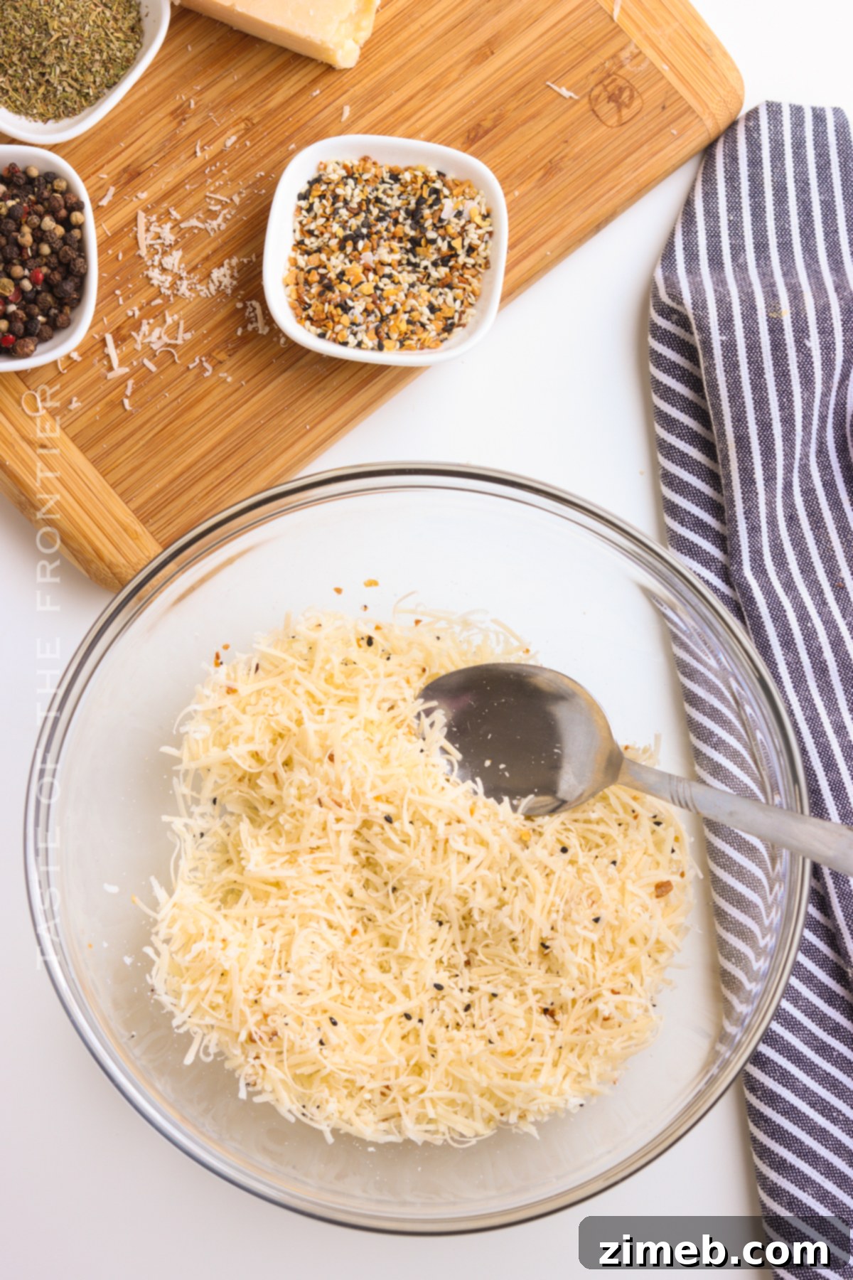 Preparation for Cheese Crisps