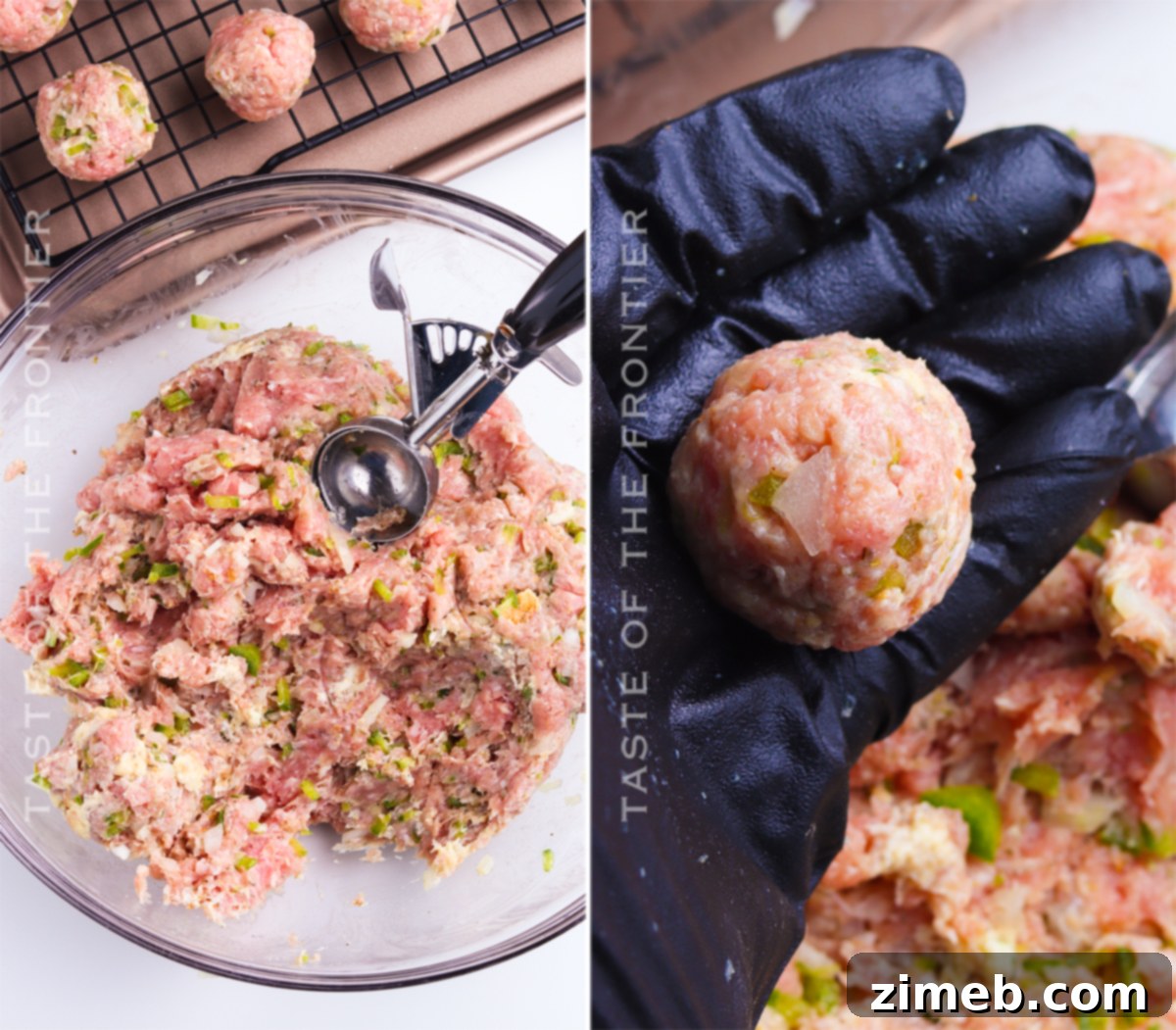 Slow-Smoked Meatball Magic 6 how to roll meatballs