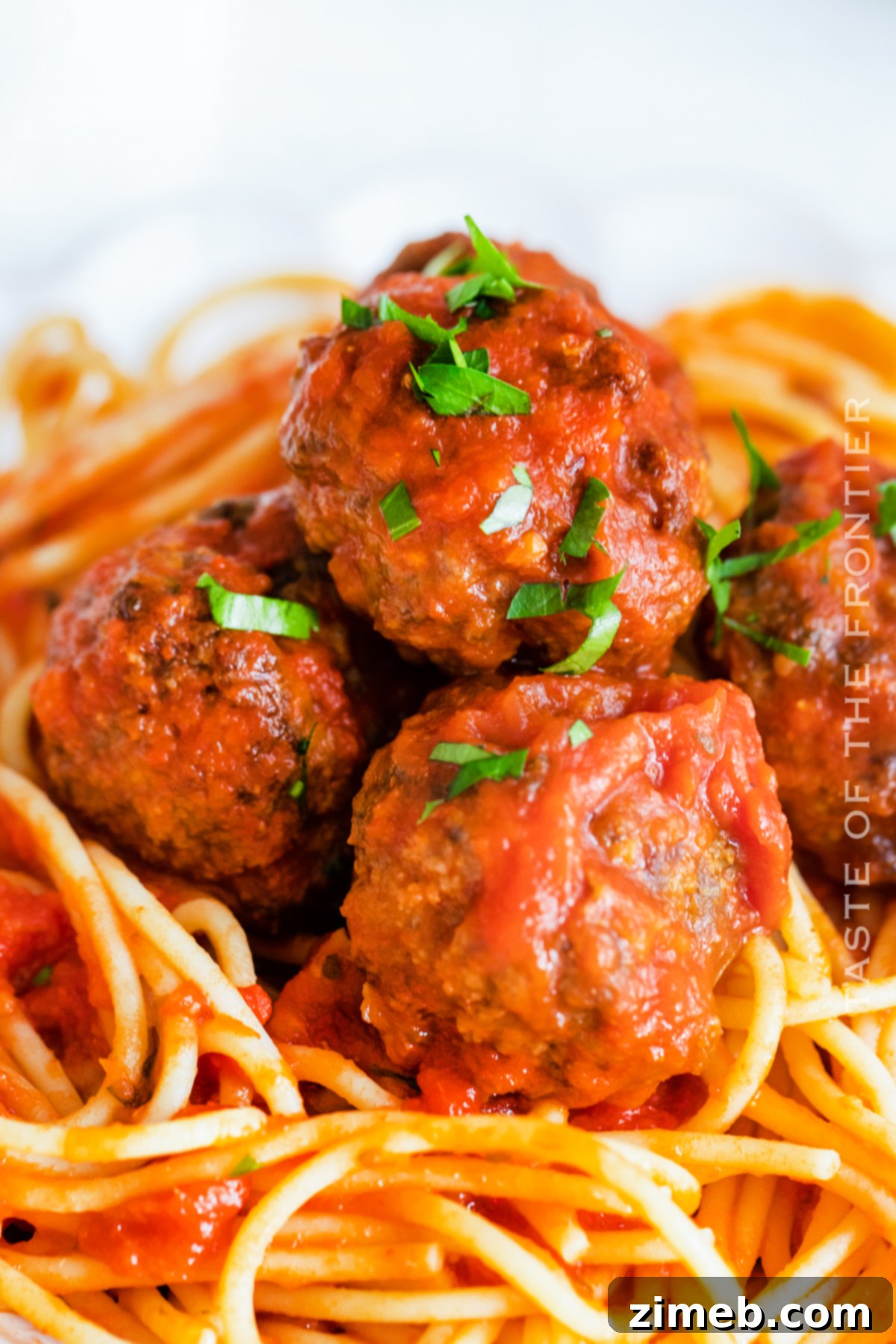 Slow-Smoked Meatball Magic 9 Smoked Meatballs in Marinara