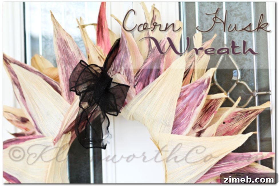 Corn Husk Wreath {DIY} Corn Husk Wreath {DIY}