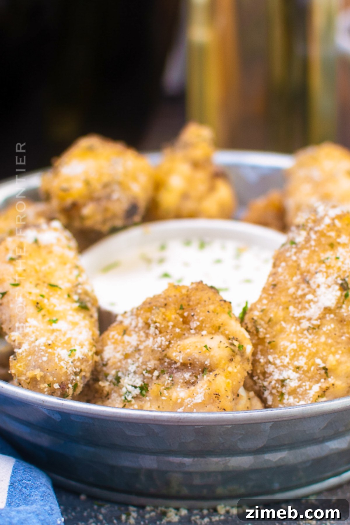 Crispy Air Fryer Garlic Parmesan Chicken Wings 2 recipe Parmesan Chicken Wings