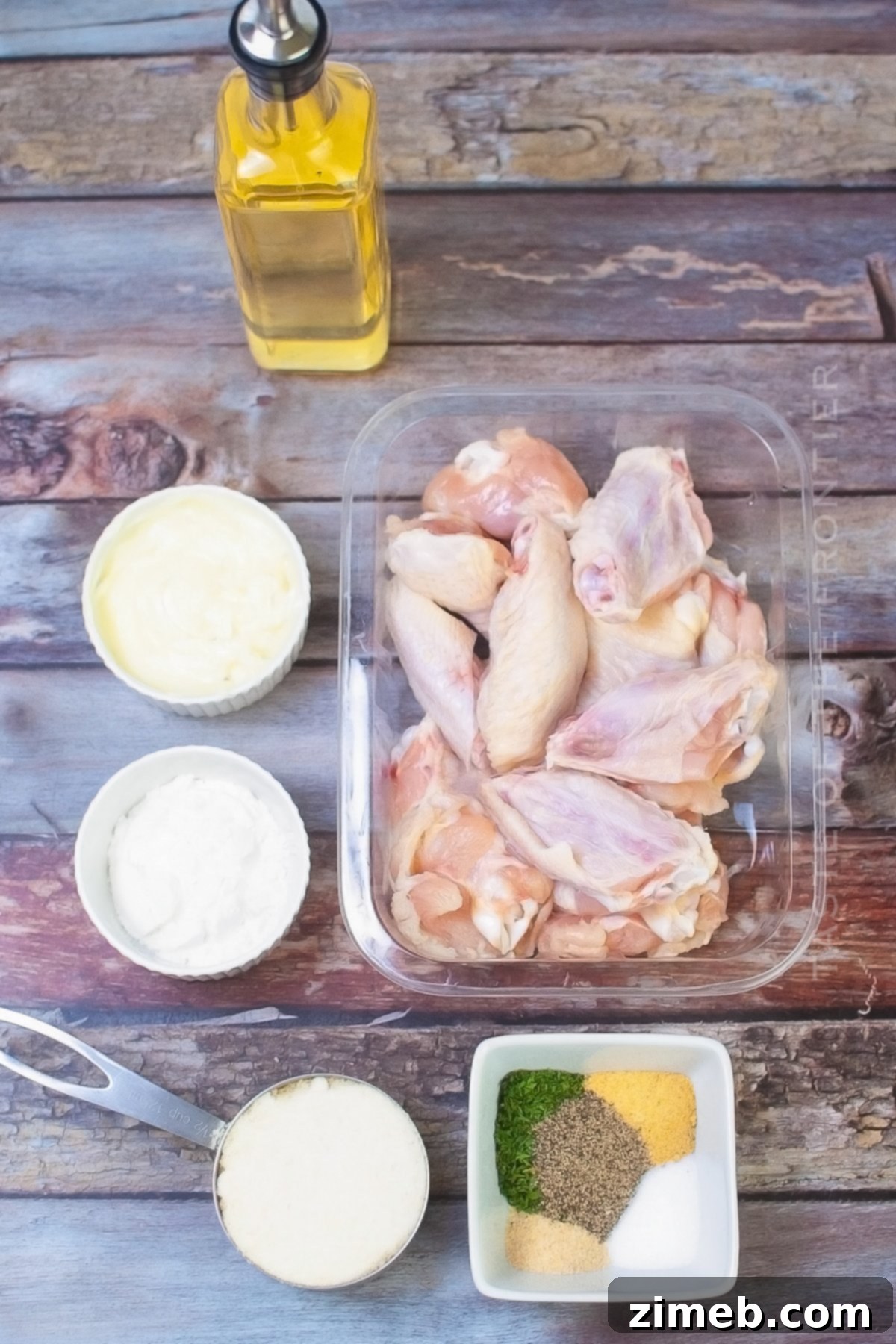 Crispy Air Fryer Garlic Parmesan Chicken Wings 4 ingredients Air Fryer Garlic Parmesan Chicken Wings