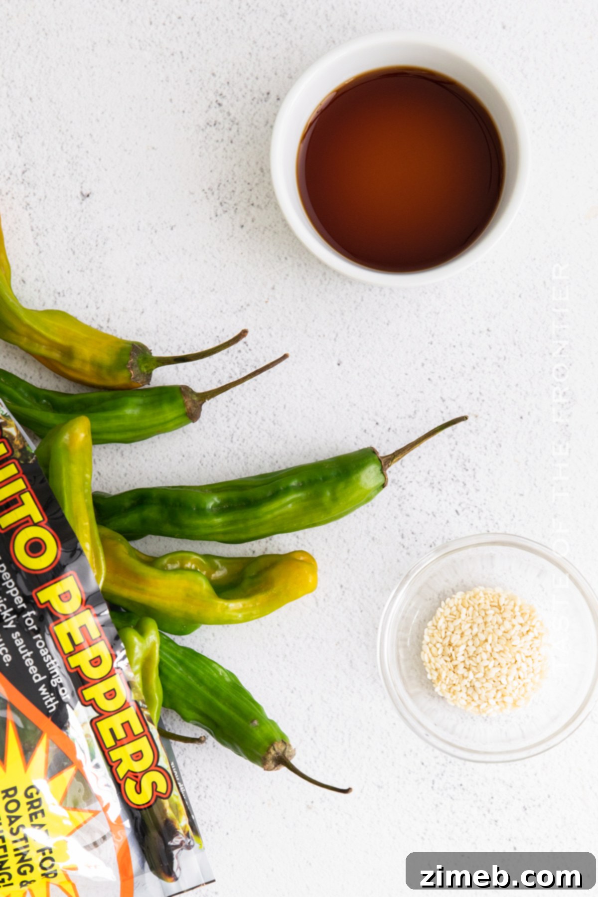 Blistered Air Fryer Shishito Peppers 5 Making Shishito Peppers in the air fryer