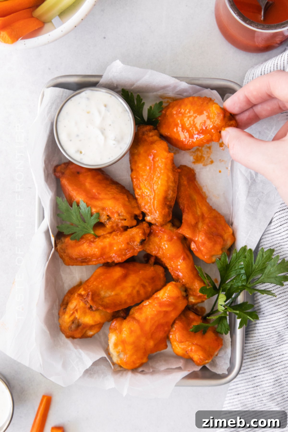 Sticky Honey-Glazed Chicken Wings 15 Air fried chicken wings appetizer