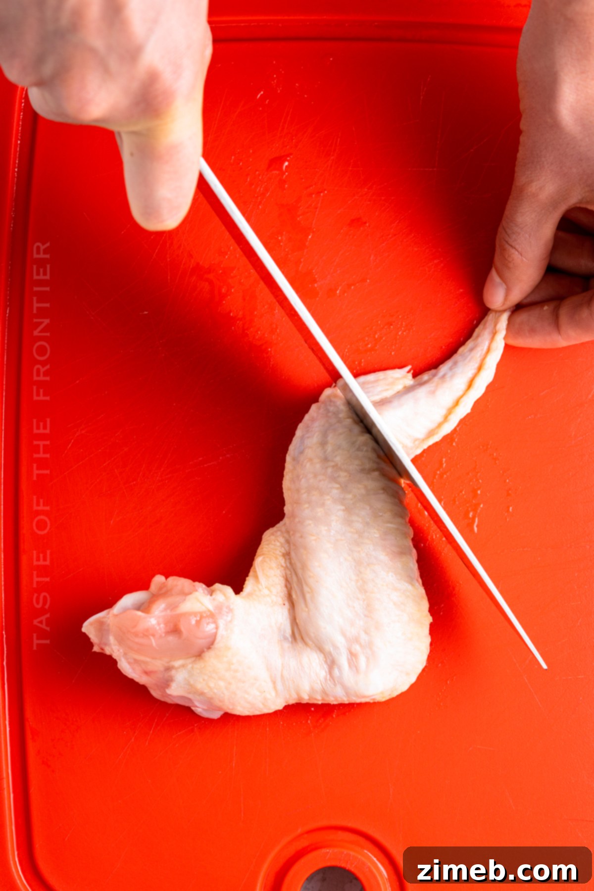 Crispy Air Fryer Chicken Wings 5 How to Cut Chicken Wings for Air Frying