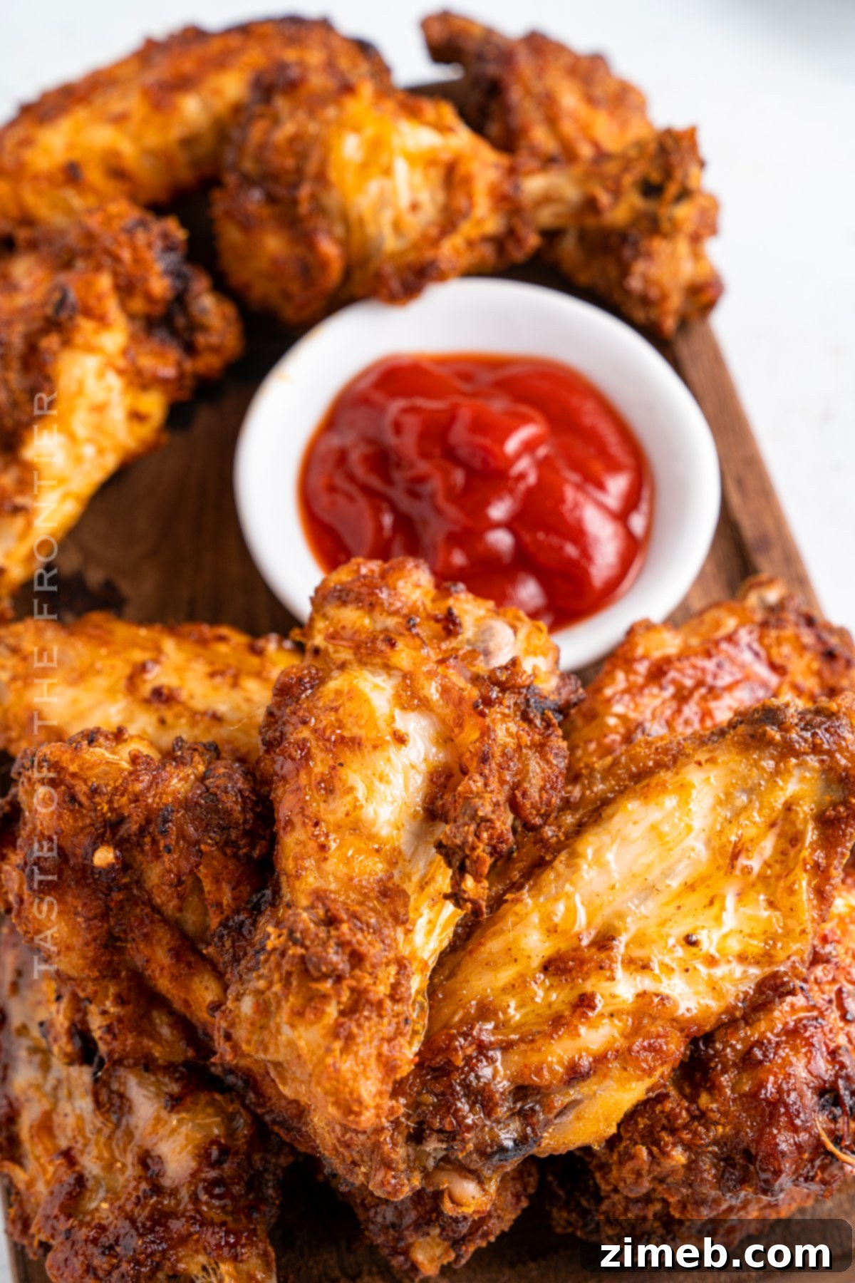 Crispy Air Fryer Chicken Wings 9 Air Fryer Chicken Wings Recipe Finished