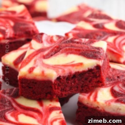 Red Velvet Cream Cheese Brownies