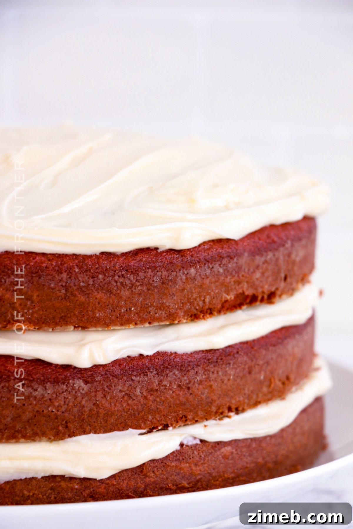 frosted Red Velvet Cake