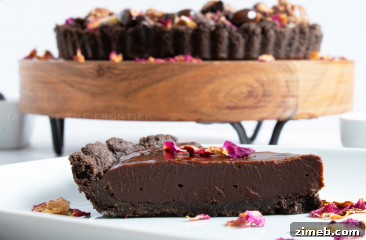 slice of Chocolate Ganache Tart