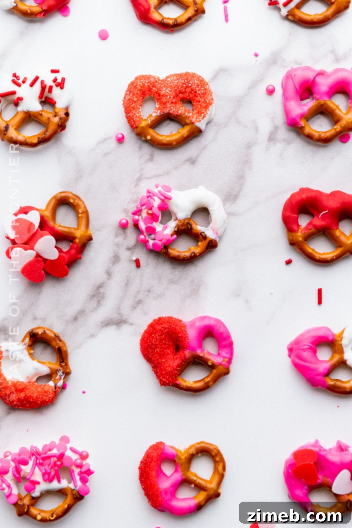 Sweetheart Pretzels 8 pretzel treats for Valentine's Day