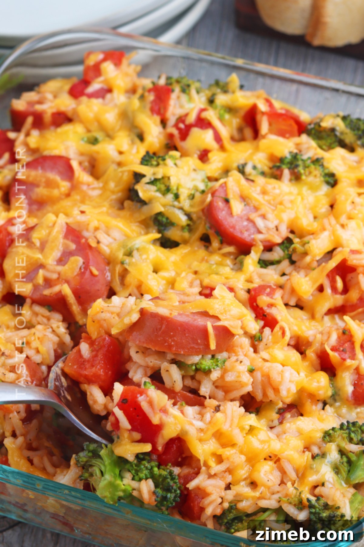 Hearty Sausage and Rice Bake 2 Delicious and easy Sausage and Rice Casserole Recipe ready for dinner