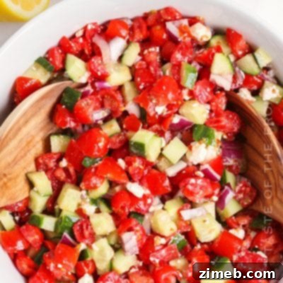 Cucumber Tomato Feta Salad