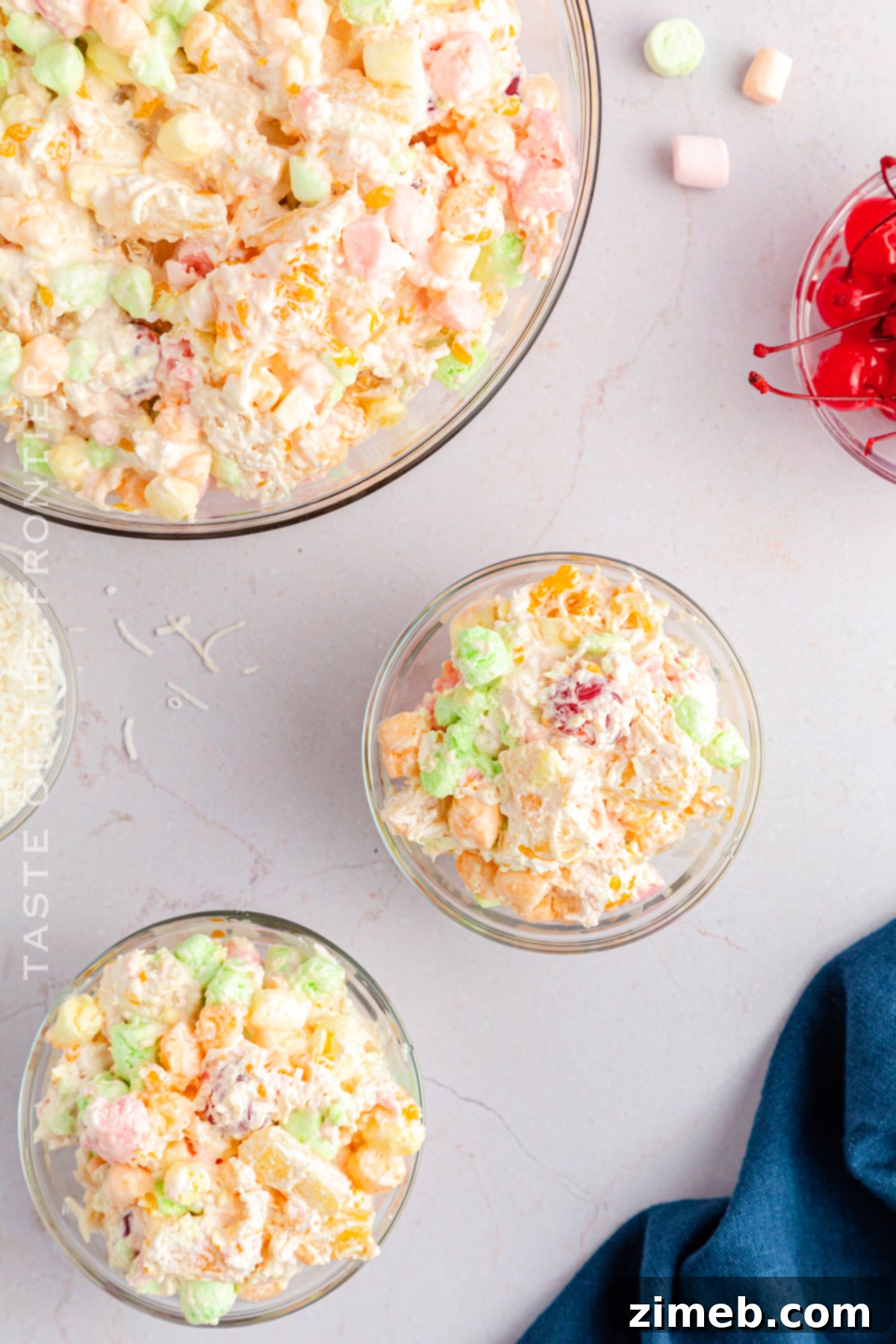 Holiday Ambrosia Salad - Festive Dessert