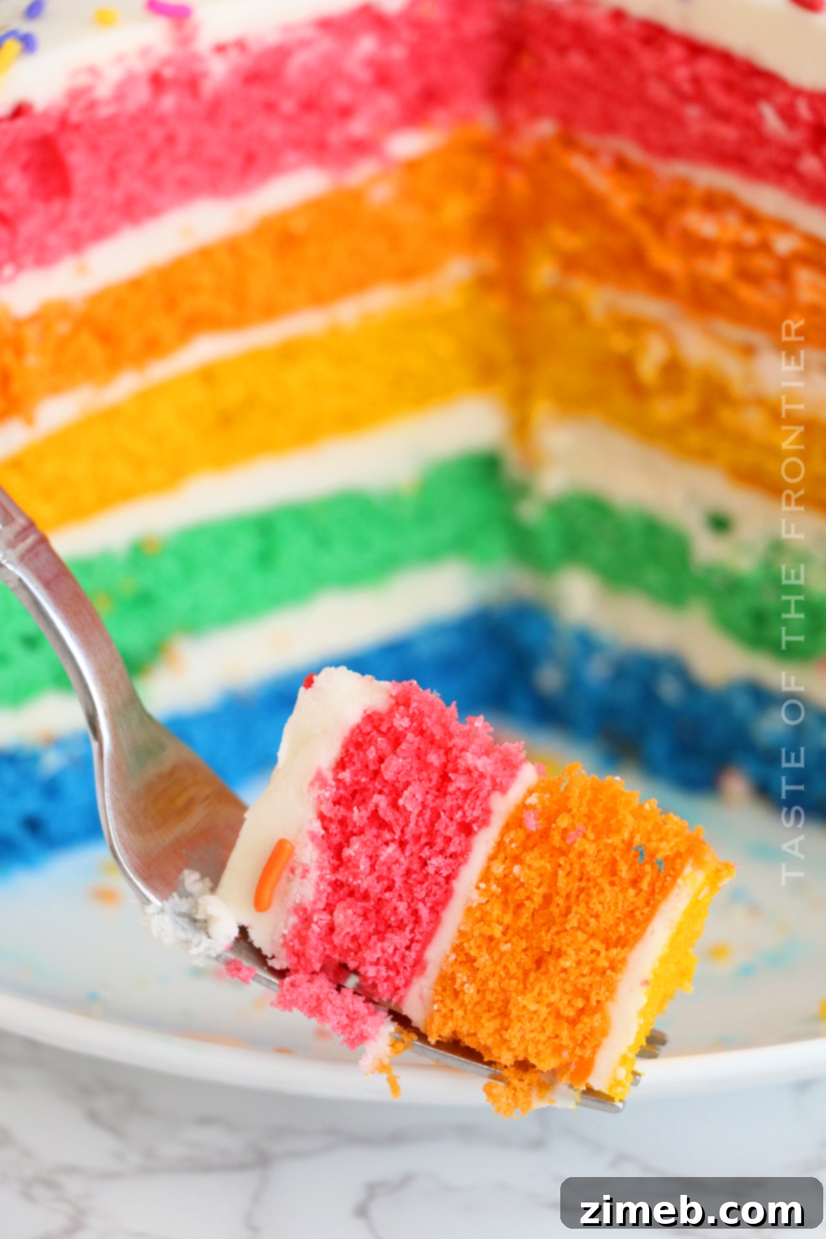 Rainbow Cake 16 bite of Rainbow Cake