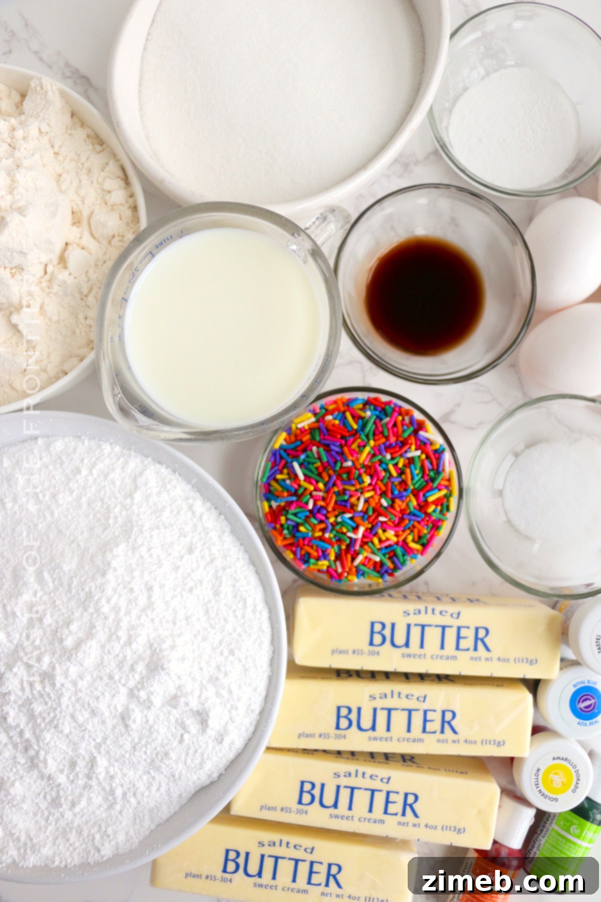 Rainbow Cake 4 Rainbow Cake Ingredients