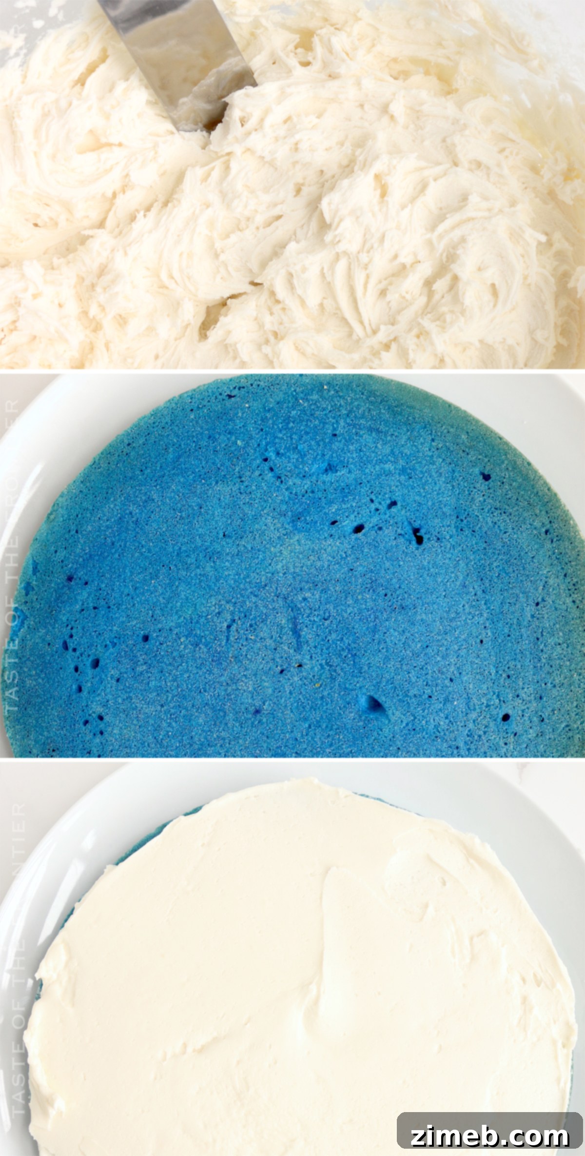 Rainbow Cake 9 cake assembly