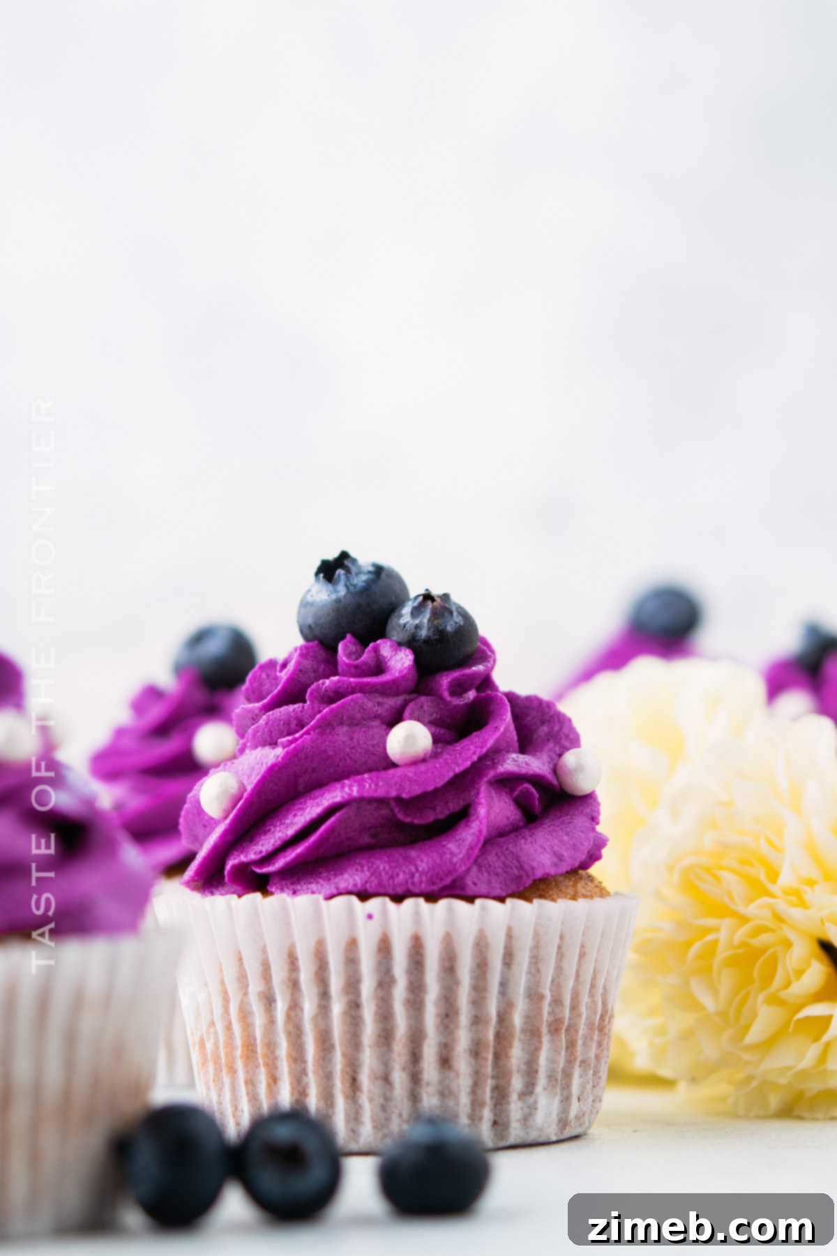 the best Blueberry Cupcake recipe