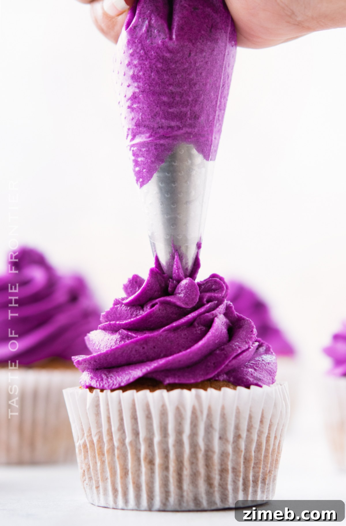 how to make Blueberry Buttercream Frosting