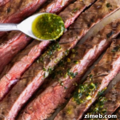 The Only Steak Marinade You'll Ever Need 12 Marinated Flank Steak with Chimichurri