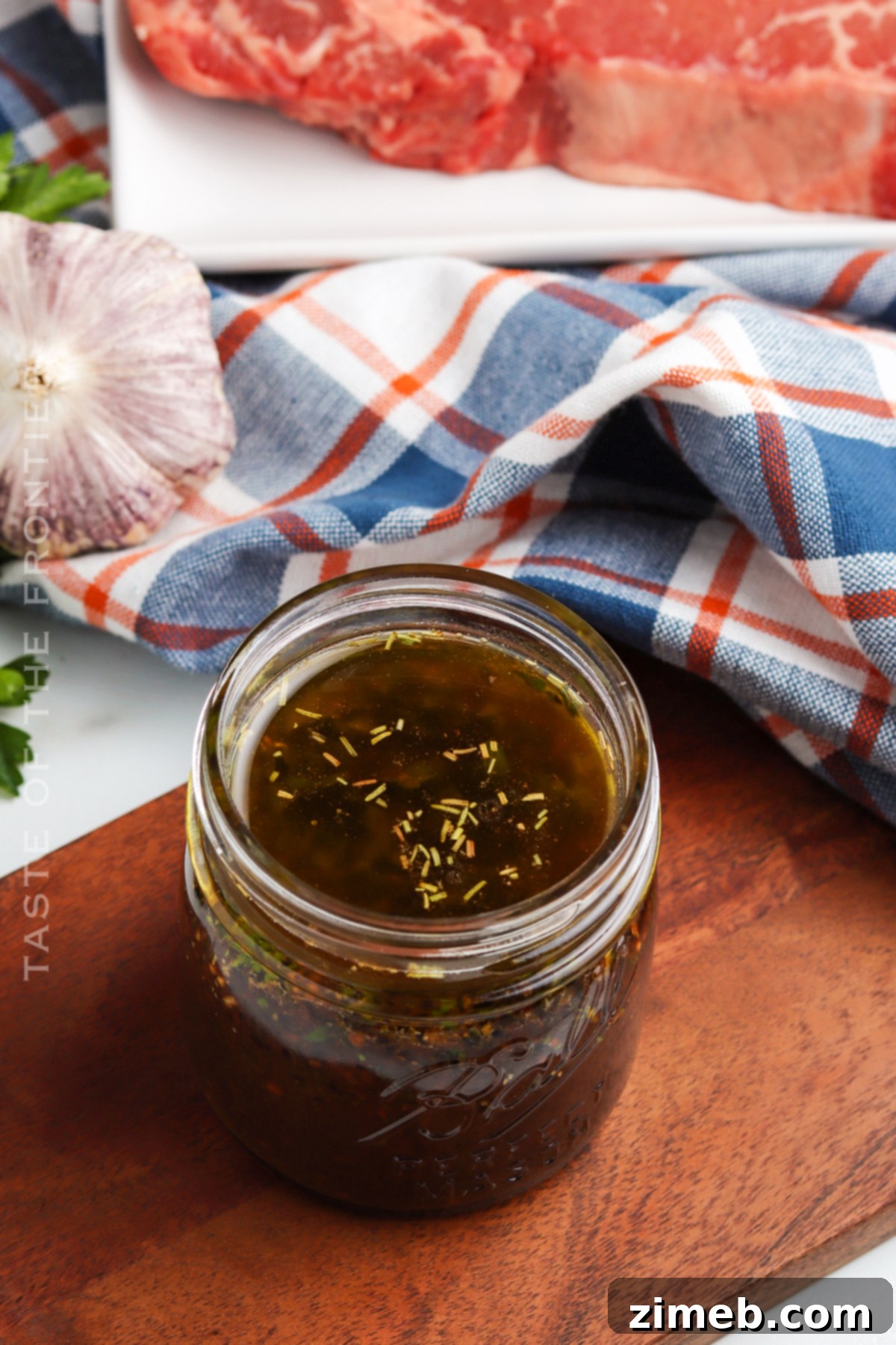 The Only Steak Marinade You'll Ever Need 9 Close-up of the mixed ingredients for The Best Steak Marinade