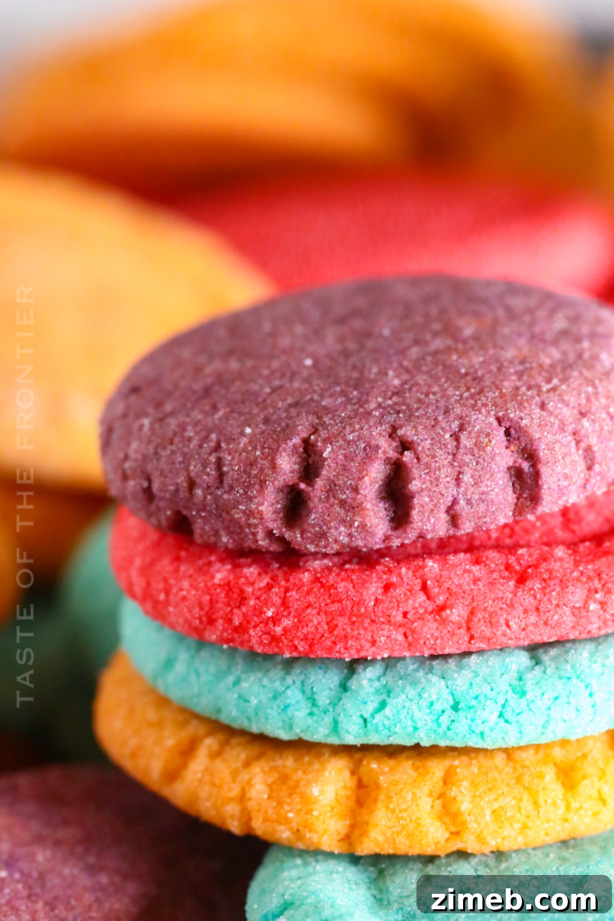 Vibrant Gelatin Treats 3 Jello Cookies