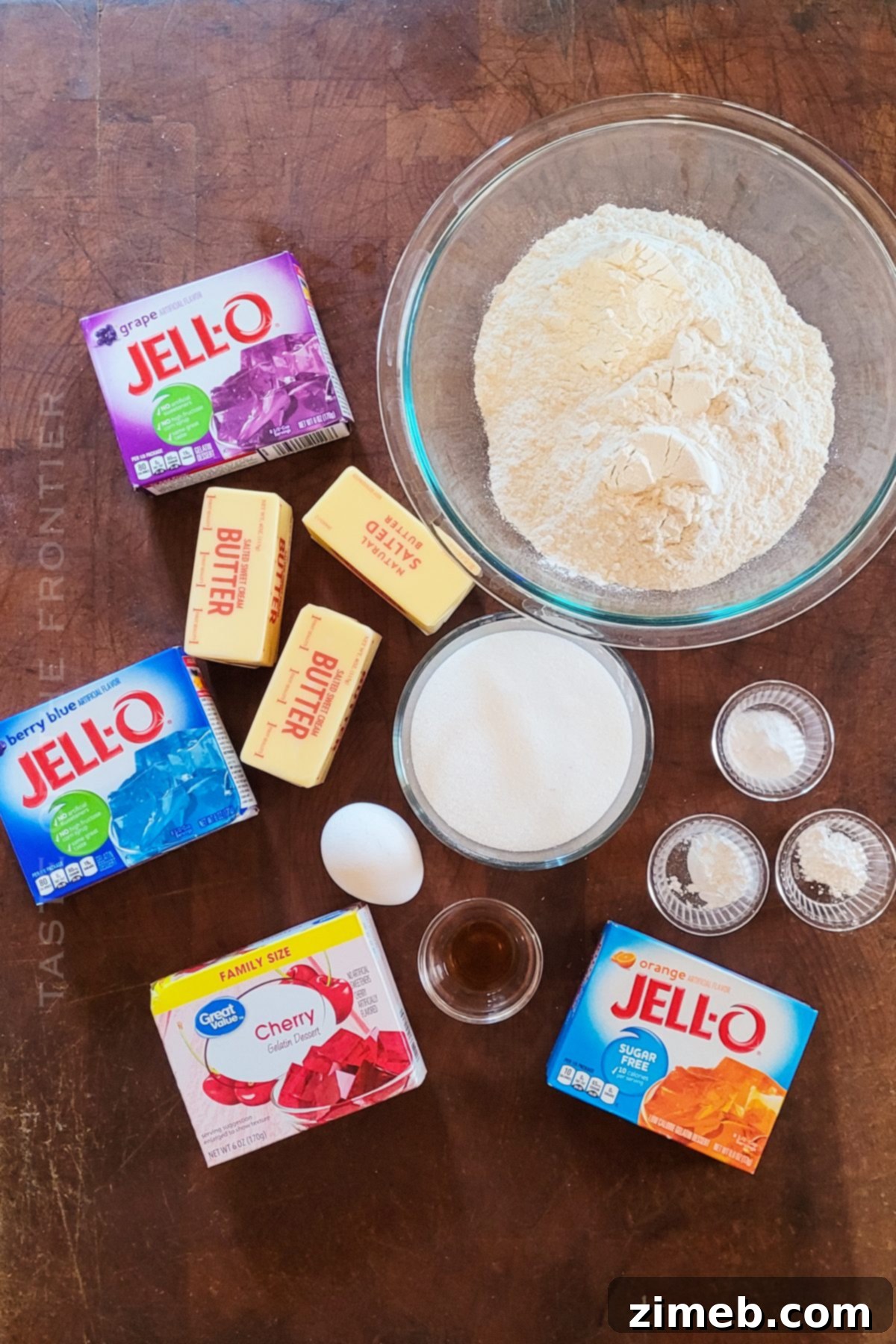 Vibrant Gelatin Treats 4 Jello Cookies